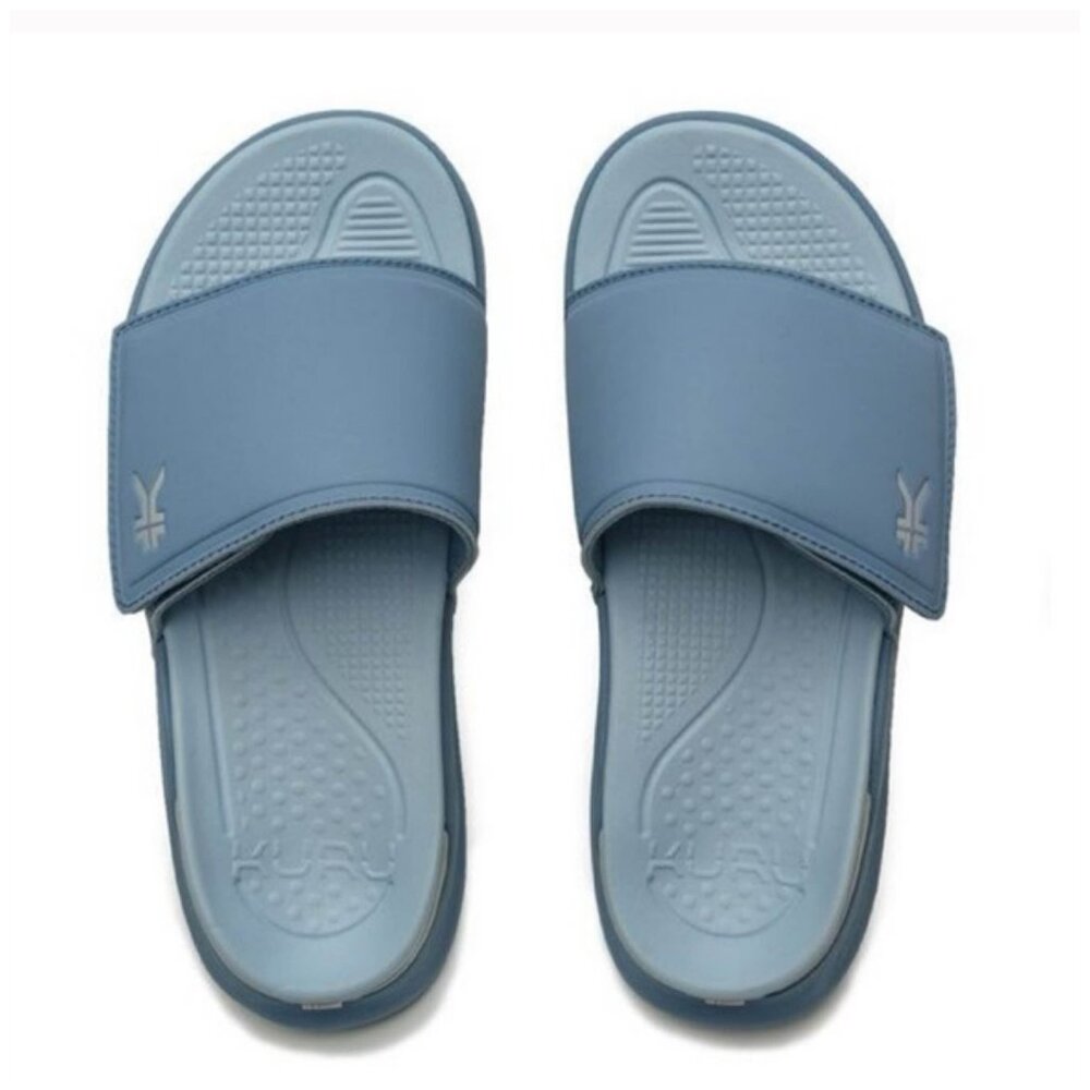 KURU • Moment Slides Blue Fog Sandals • Women’s 6 • With Box